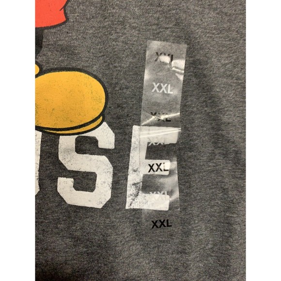 Disney Mickey Mouse Men’s Classic T Shirt Gray Size XXL NEW With Tags - Picture 4 of 8